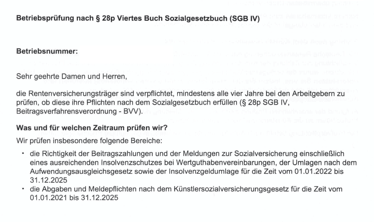 Betriebsprüfung DRV Scheinselbstständigkeeit, Künstlersozialabgabe